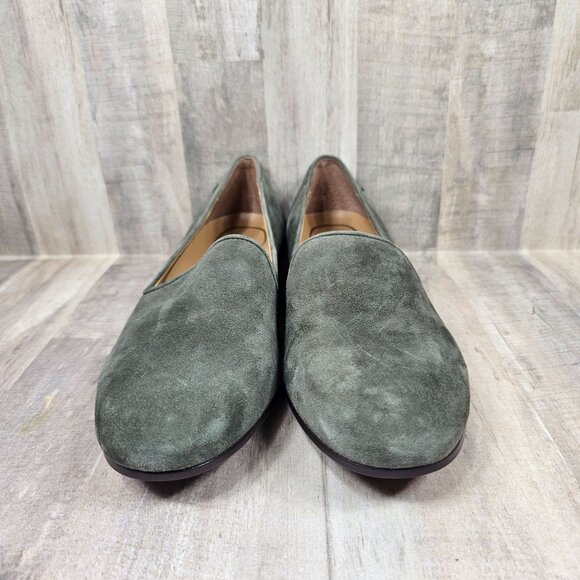 Vionic Womans Size 7 Green Suede Shoes Willa - Picture 4 of 10
